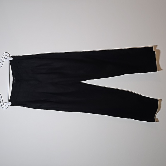 Banana Republic HR Pleated Pant Trouser Slacks Linen High Waisted Wide Black 4 L - Picture 2 of 14